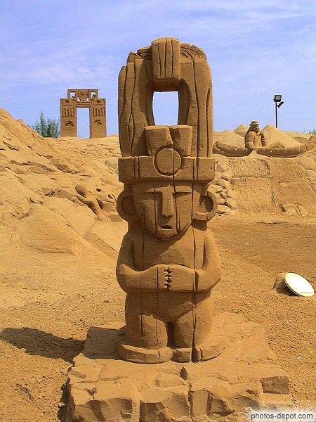 photo de statue inca