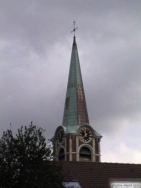 photo de clocher eglise Waterloo