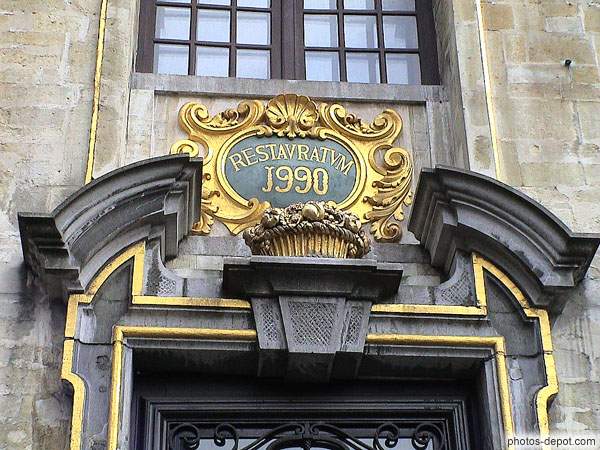 photo de détail facade maison des ducs de Brabant