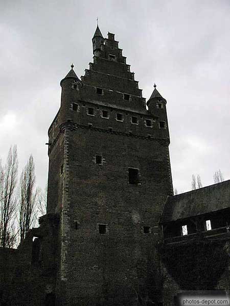 photo de tour centrale du chateau
