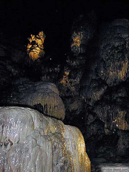 photo de stalagmites