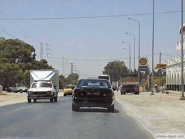 photo de route en Tunisie