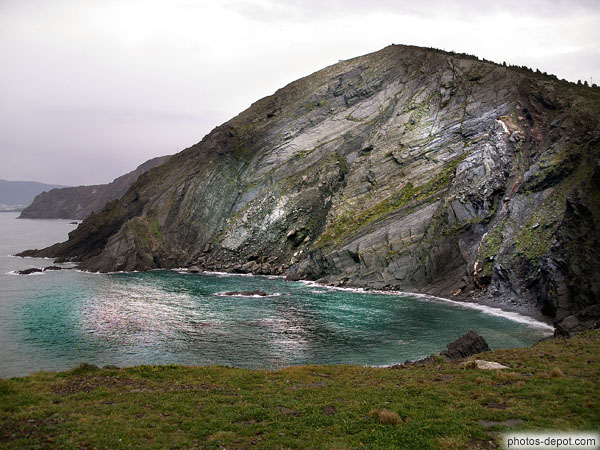 photo de rocher sur la côte