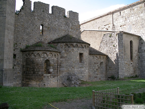 photo d'Absides romanes, Abbaye Lagrasse