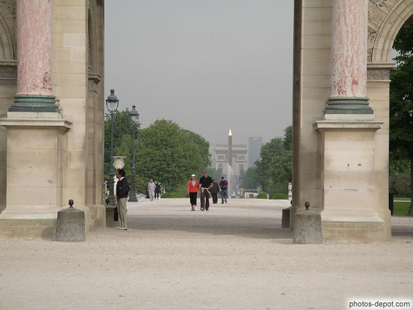 photo d'Obélisque et Arc de triomphe