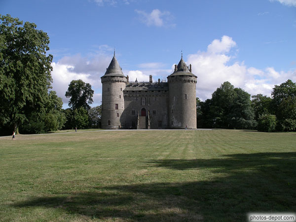photo de chateau, facade nord-ouest