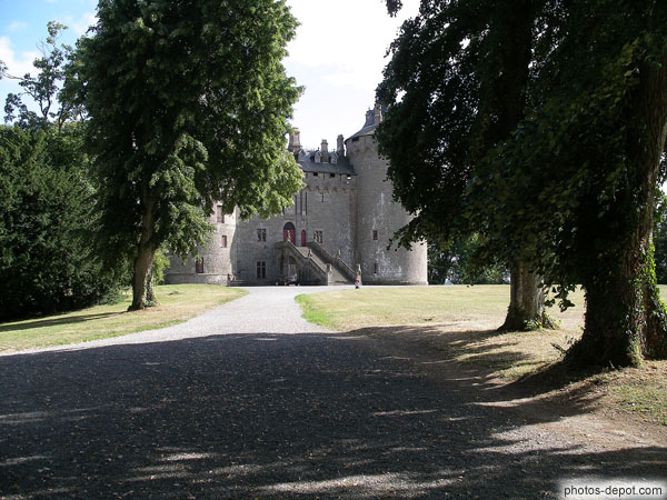 photo d'arrivée au chateau