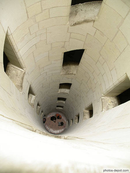 photo de noyau creux central de l'escalier à doubles révolutions