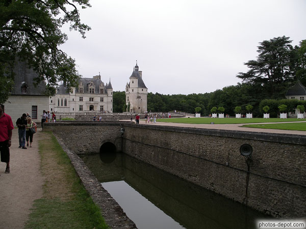 photo de vue du chateau de Chenonceaux