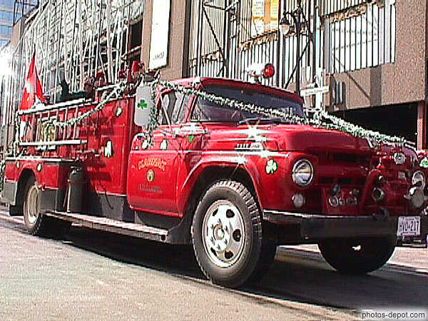 photo de voiture de pompier