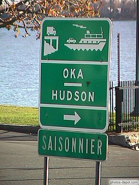 photo d'Oka-Hudson traversier saisonnier