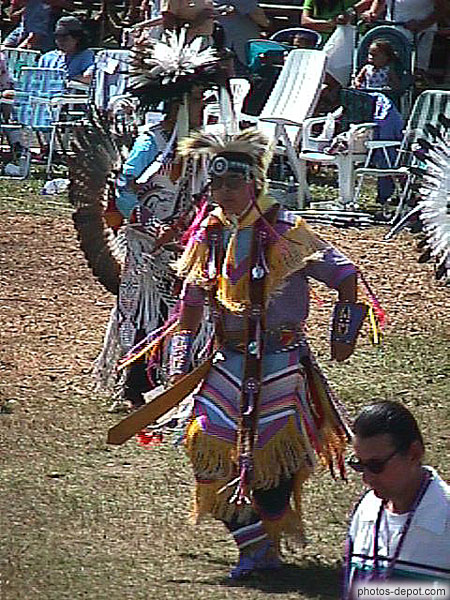 photo d'Amérindien en costume