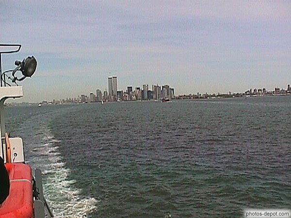 photo de Manhattan depuis la baie d'Hudson