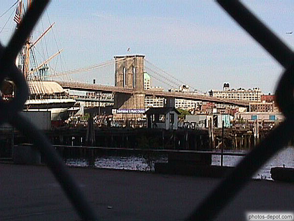 photo de pont suspendu de Brooklyn