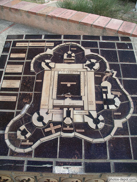 photo de plan de la forteresse de Salses