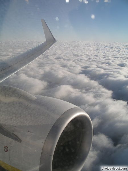 photo de nuages vue d'avion