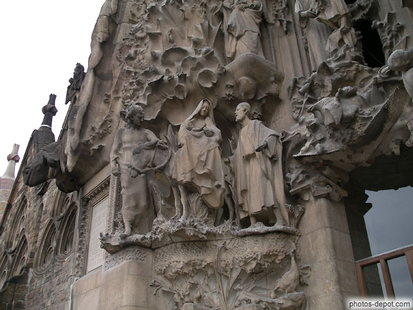 photo de La sainte famille, portail Nord
