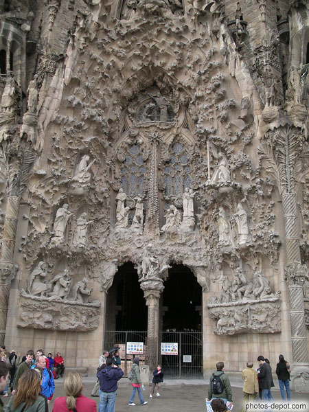 photo de Portail central de la facade de la Nativité