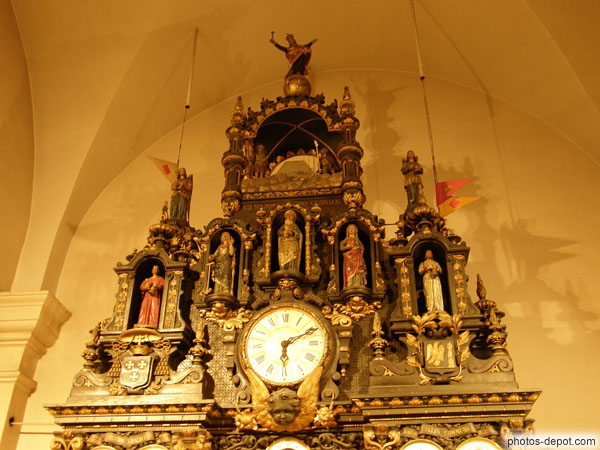 photo de personnages animés à midi et 15h, Horloge Atronomique, Cathédrale St Jean