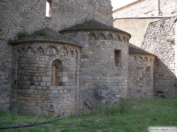 photo d'absides de l'Abbaye