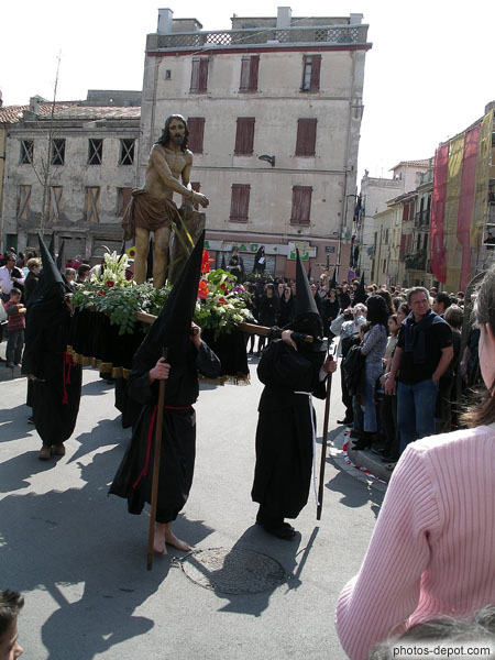photo de Jésus attaché, Procession de la Sanch