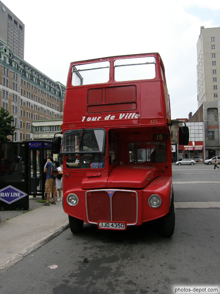 photo d'autobus à impérial type londonnien tour de ville
