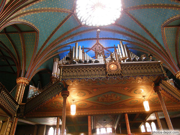photo d'orgues de la basilique Notre Dame