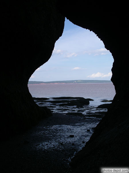 photo de Vue de la baie sous les rochers de Fundy Park