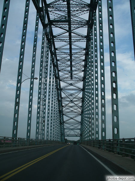 photo de structure du pont d'acier