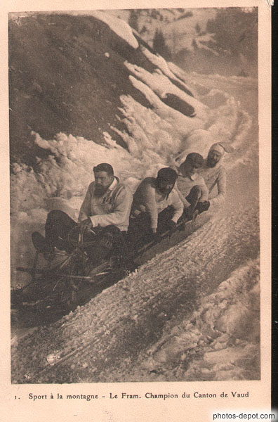 photo de Sport à la montagne - le Fram. Champion du canton de Vaud 1912