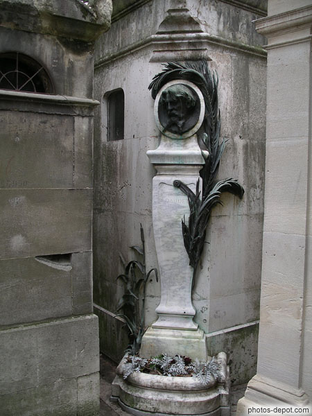 photo de tombe d'Alphonse Daudet, écrivain