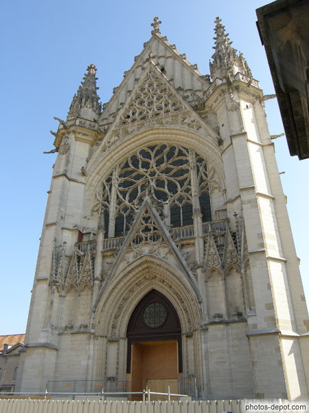 photo de rosace de la Sainte Chapelle