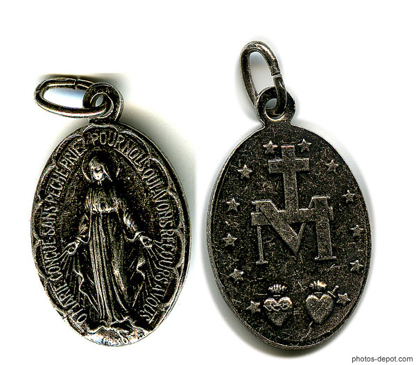 photo de Medaille miraculeuse 1830, O Marie Concue sans péché priez pour nous qui avons recours à vous