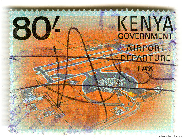 photo de timbre Kenya airport departure tax 80