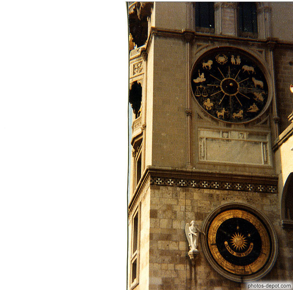 photo d'horloge de la cathédrale, détail