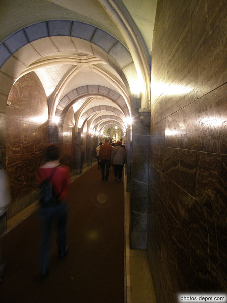 photo d'entrée dans la crypte