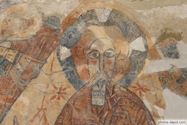 photo de Tête du Christ Pantocrator, absidiole sud