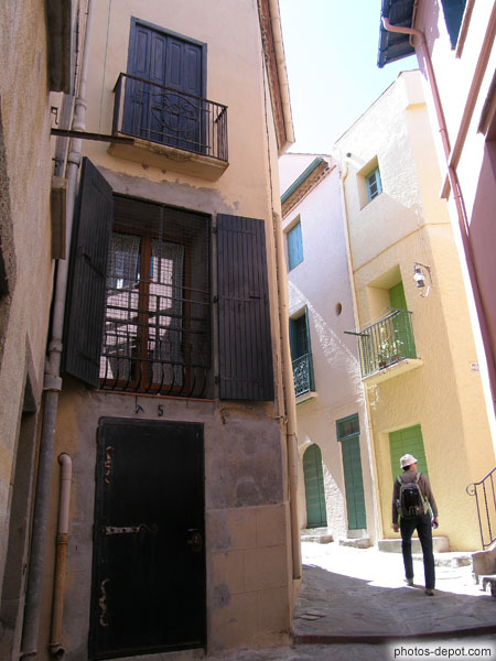 photo de rues colorées de Collioure