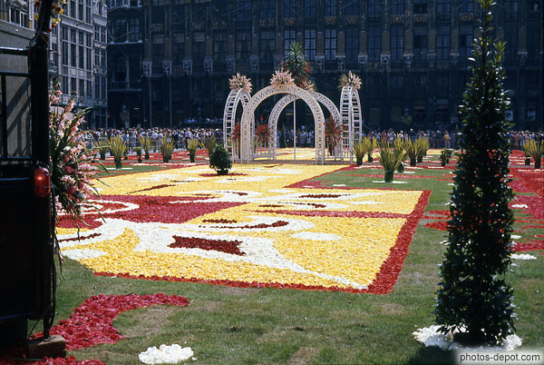 photo de tapis de fleurs sur la Grand place
