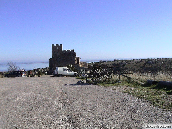 photo de ruines du chateau de Fitou