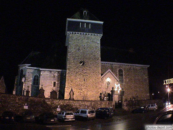 photo de tour occidentale, Eglise halle carolingienne Sts Hermès et Alexandre