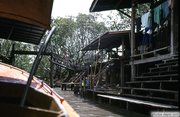 photo de passerelle dans les Klongs