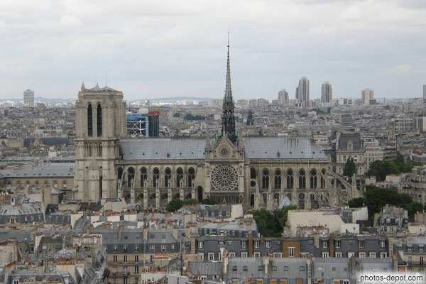 photo de Notre Dame de Paris vue du Panthéon