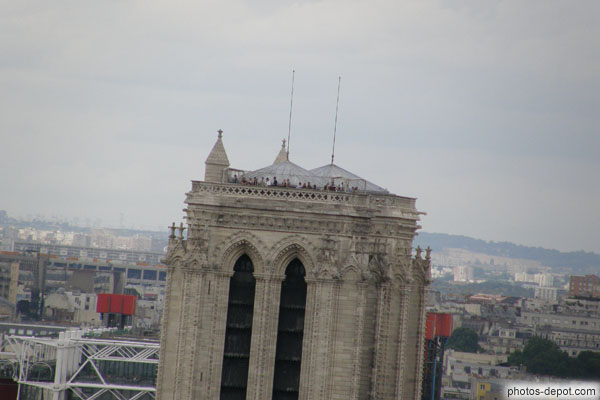 photo de Sommet des tours de Notre Dame de Paris vu du Panthéon