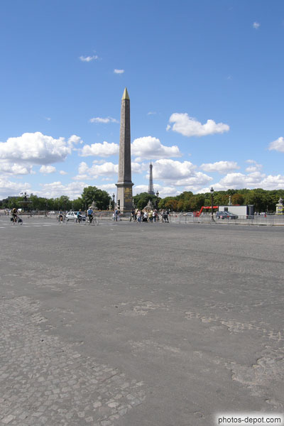 photo d'Obélisque de la Concorde et Tour Eiffel
