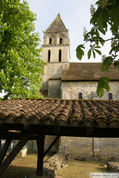 photo de clocher de l'église St Gervais et St Protais