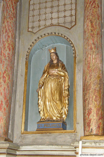 photo de Sainte Philomène dans l'église St Etienne
