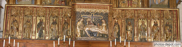 photo de Les douze prophètes entourent Jésus au tombeau, autel des tisserands
