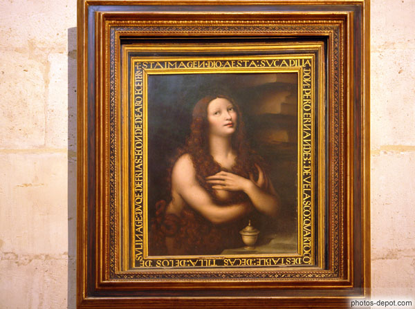 photo de Magnifique tableau de la Magdalena de Gianpetrino et Leonard de Vinci