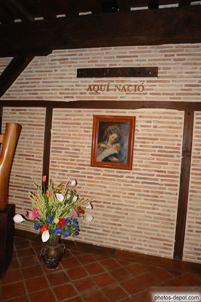 photo de chambre ou naquit Saint Ignace de Loyola